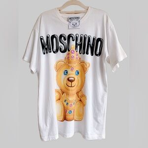 Authentic Moschino Cream Couture Bear Tee